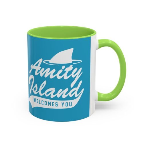 🦈 Amity Island Color Accent Mug – Welcomes You (and the Shark) - Image 22