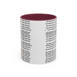 Alternative view of ☕ All Work and No Play Color Accent Mug – A Sip of Madness