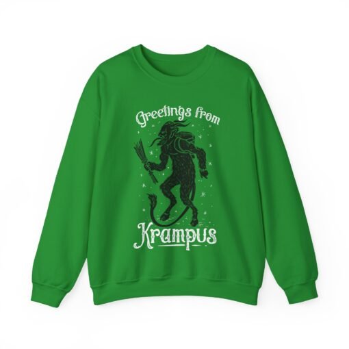 👹 Greetings From Krampus Unisex Sweatshirt – Cozy with a Side of Creepy - Image 11