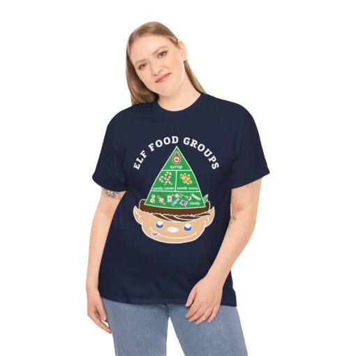 🍬 Elf Food Groups Unisex T-Shirt – Sweet Style, Straight from the North Pole - Image 3