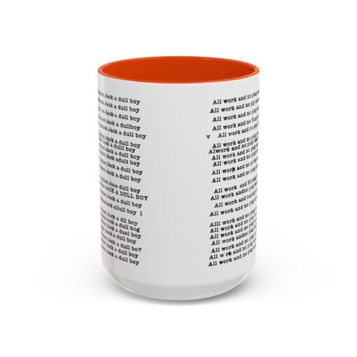 ☕ All Work and No Play Color Accent Mug – A Sip of Madness - Image 77