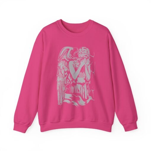 🗿🌀 Weeping Angel Unisex Sweatshirt – Cozy Horror from Across Time - Image 11