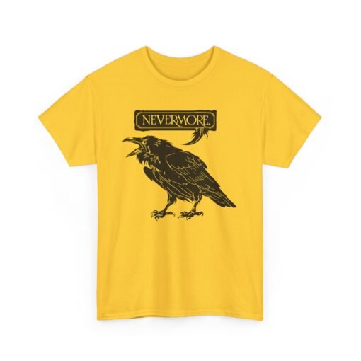 Nevermore The Raven | Unisex | Heavy Cotton | T-Shirt | Poe | Poetry | Gothic - Image 16