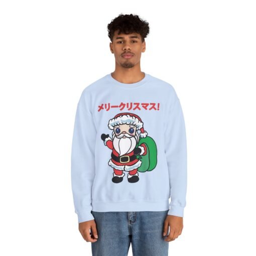 🎄 Kawaii Santa Unisex Sweatshirt – メリークリスマス, Cutified - Image 5