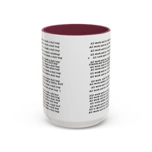 ☕ All Work and No Play Color Accent Mug – A Sip of Madness - Image 73