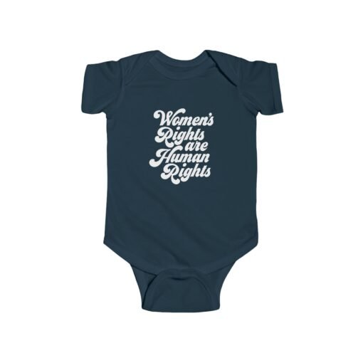 ✊💜 Women’s Rights Are Human Rights Baby Bodysuit – Tiny Size, Big Message - Image 13