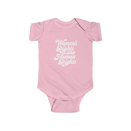 ✊💜 Women’s Rights Are Human Rights Baby Bodysuit – Tiny Size, Big Message - Image 15