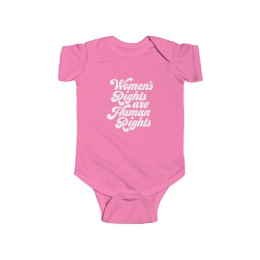 ✊💜 Women’s Rights Are Human Rights Baby Bodysuit – Tiny Size, Big Message - Image 16