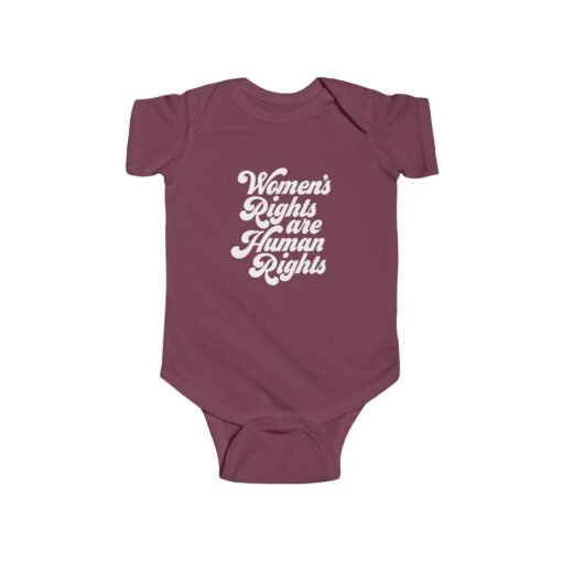✊💜 Women’s Rights Are Human Rights Baby Bodysuit – Tiny Size, Big Message - Image 20