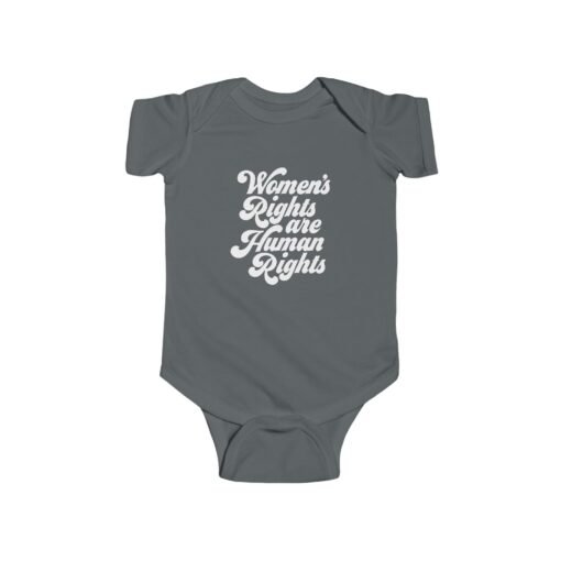 ✊💜 Women’s Rights Are Human Rights Baby Bodysuit – Tiny Size, Big Message - Image 10