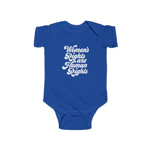✊💜 Women’s Rights Are Human Rights Baby Bodysuit – Tiny Size, Big Message - Image 11