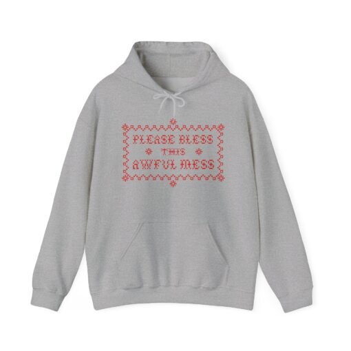 🧵😅 Please Bless This Awful Mess Unisex Hoodie – Cozy Up to the Chaos - Image 13