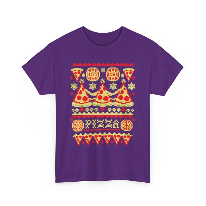🍕🎄 Pizza Party Ugly Christmas Sweater T-Shirt – Extra Cheese, Please!