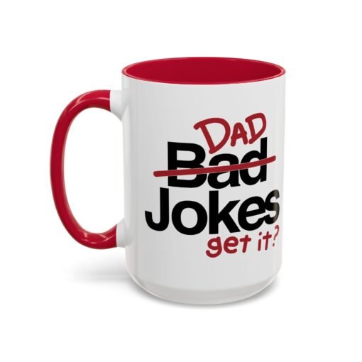 ☕ Dad Jokes Color Accent Mug – Get It? You Will. - Image 24