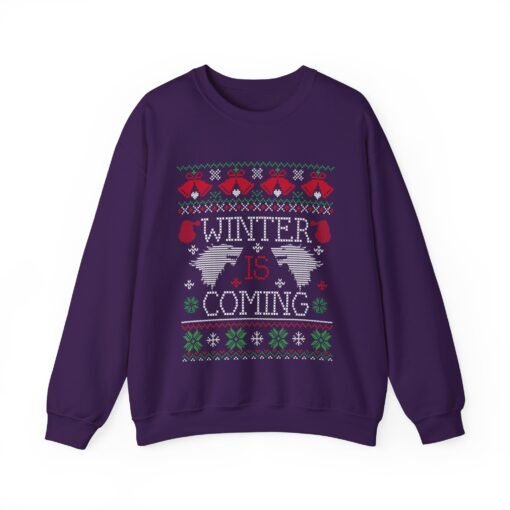 Winter is Coming | Ugly Christmas Sweater | Unisex | Sweatshirt | Direwolf - Image 14