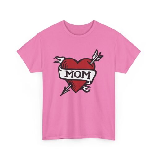 💘 Retro Mom Heart Unisex T-Shirt – Classic Ink, Eternal Love - Image 20