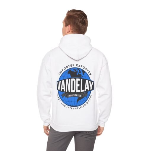 🏢 Vandelay Industries Unisex Hoodie – Importing. Exporting. Lounging. - Image 5