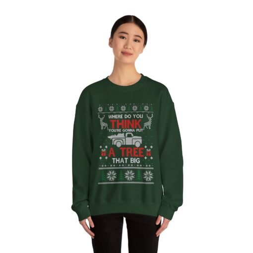 🚛🎄 Big Tree Energy Unisex Sweatshirt – Holiday Haulin’ in Style - Image 4