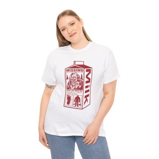 🦶🥛 Missing Bigfoot Unisex T-Shirt – Legendary Laughs in Every Sip - Image 3