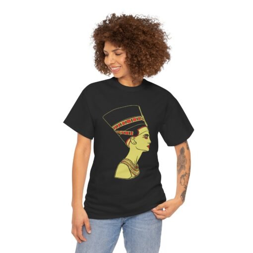 Nefertiti | Unisex | Heavy Cotton | T-Shirt | Egyptian Queen | Historical | Art - Image 6