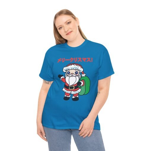 🎄 Kawaii Santa Unisex T-Shirt – メリークリスマス with Extra Cute - Image 3