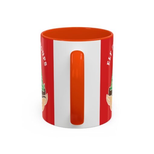 ☕🍬 Elf Food Groups Color Accent Mug – Sweet Sips from the North Pole - Image 35