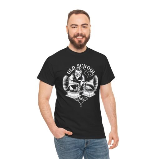 Old School DJ | Unisex | Heavy Cotton | T-Shirt | Music | Disc Jockey - Image 6