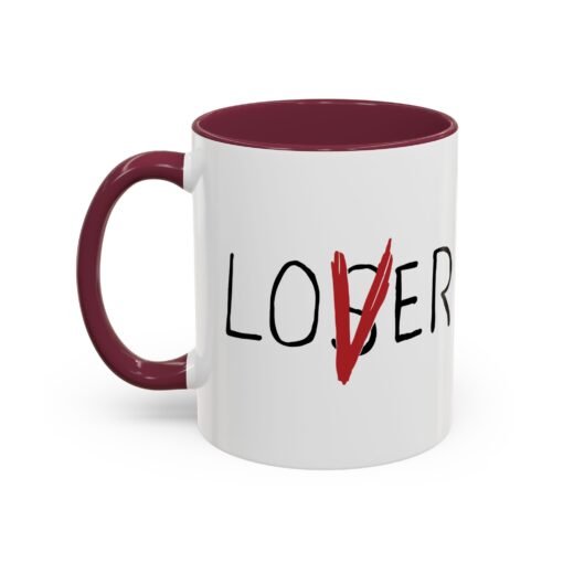 ☕ Loser / Lover Color Accent Mug – One Sip, Two Stories - Image 12