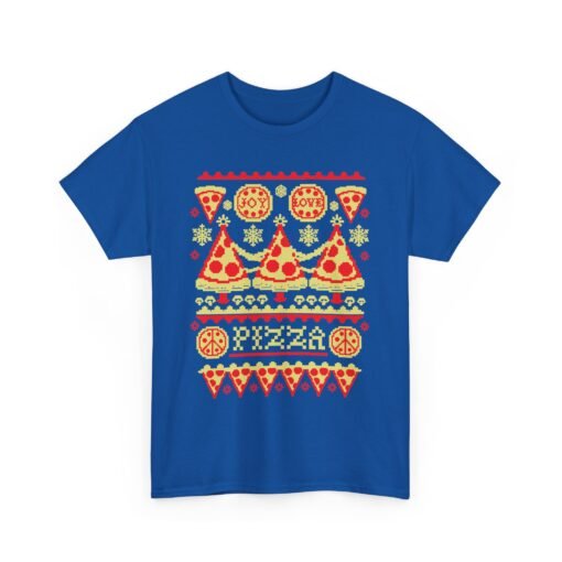 🍕🎄 Pizza Party Ugly Christmas Sweater T-Shirt – Extra Cheese, Please! - Image 19