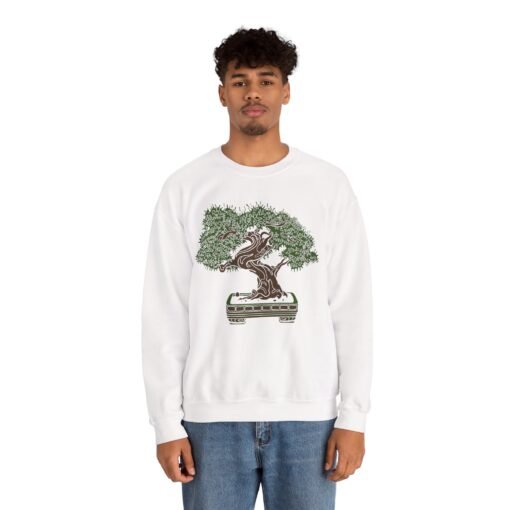 🌳 Bonsai Tree Unisex Sweatshirt – Rooted in Calm, Styled for Comfort - Image 4