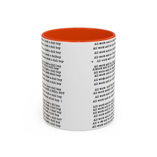 ☕ All Work and No Play Color Accent Mug – A Sip of Madness - Image 33