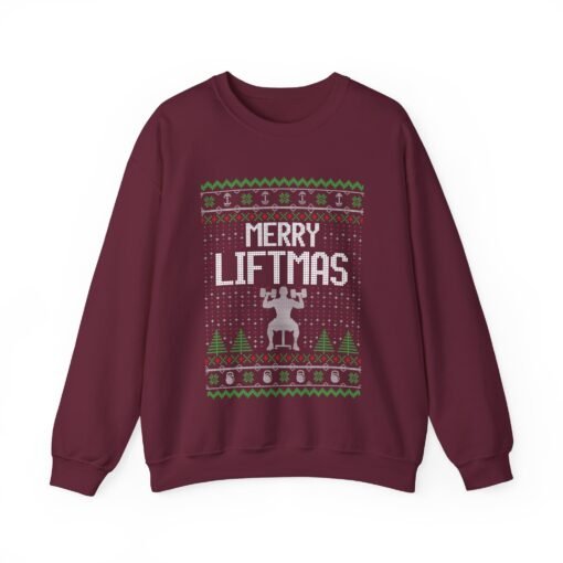 💪🎄 Merry Liftmas Unisex Sweatshirt – Flex Those Festive Gains - Image 11