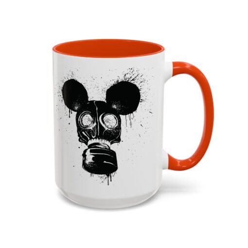 🐭☣️ Gas Mask Mouse Accent Mug – Sip with a Side of Strange - Image 78