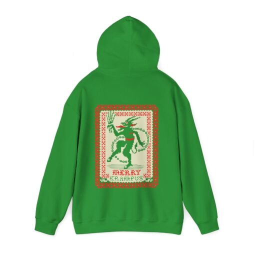 🎄👹 Merry Krampus Unisex Hoodie – Cozy Up with Claus’s Creepy Cousin - Image 13