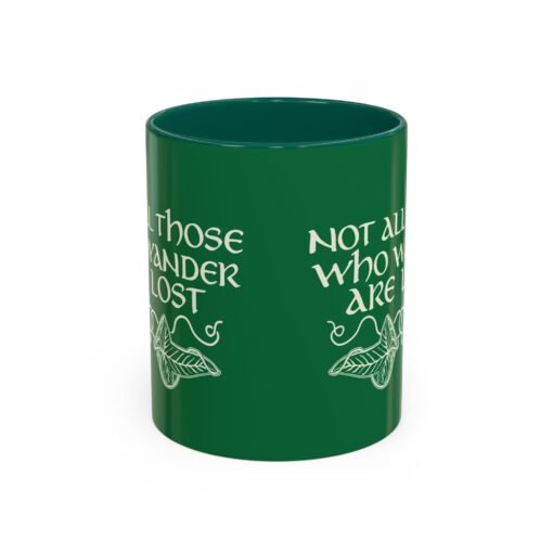 🌿 Not All Those Who Wander Are Lost Mug – Elven-Inspired Sips for the Soul - Image 2