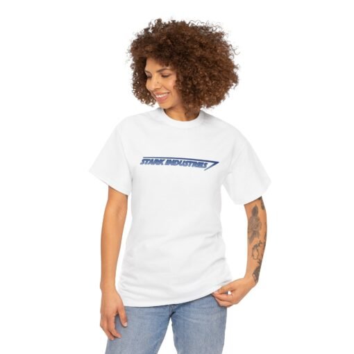🛠️🔴 Stark Industries Unisex T-Shirt – Powered by Genius - Image 5