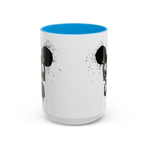 🐭☣️ Gas Mask Mouse Accent Mug – Sip with a Side of Strange - Image 65