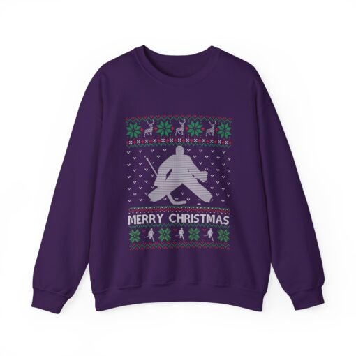 🏒🎄 Hockey Holiday Unisex Sweatshirt – Slapshots & Season’s Greetings - Image 14