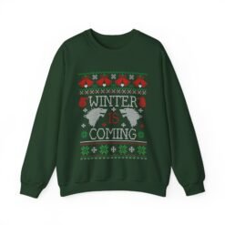 Winter is Coming | Ugly Christmas Sweater | Unisex | Sweatshirt | Direwolf