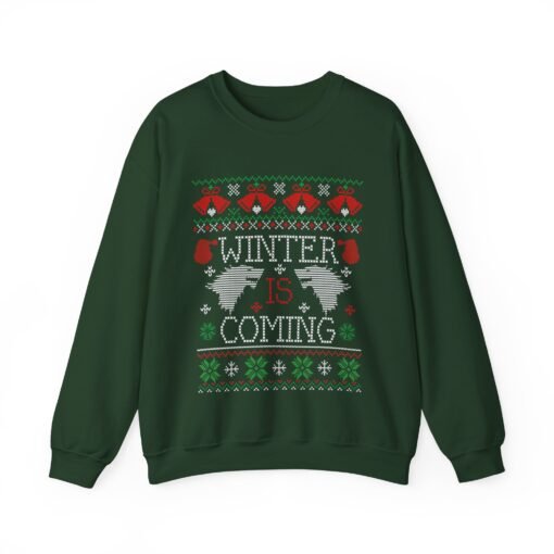 Winter is Coming | Ugly Christmas Sweater | Unisex | Sweatshirt | Direwolf