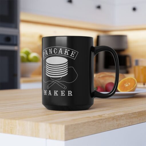 🥞 Pancake Maker Black Mug – Powered by Flapjacks & Sass - Image 13