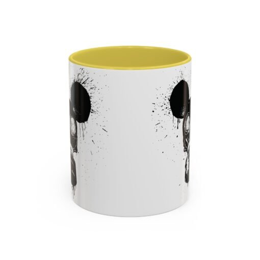 🐭☣️ Gas Mask Mouse Accent Mug – Sip with a Side of Strange - Image 45