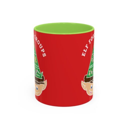 ☕🍬 Elf Food Groups Color Accent Mug – Sweet Sips from the North Pole - Image 25