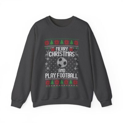 ⚽🎄 Merry Christmas and Play Football Unisex Sweatshirt – Kick Off the Holiday Cheer