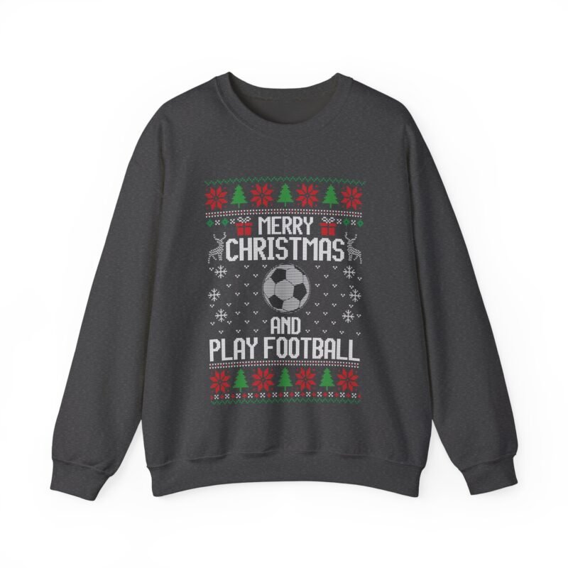 ⚽🎄 Merry Christmas and Play Football Unisex Sweatshirt – Kick Off the Holiday Cheer