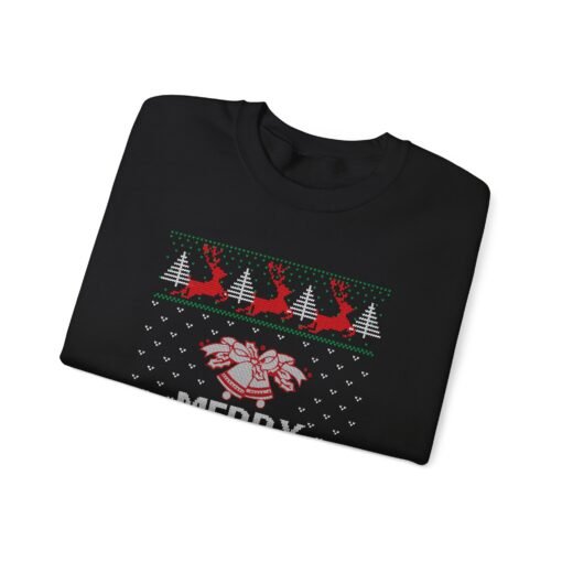 🎄🎅 Merry Christmas Unisex Sweatshirt – Classic Cheer in Ugly Sweater Style - Image 3