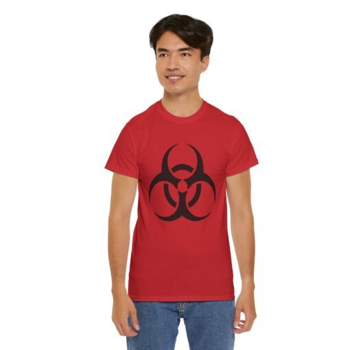 ☣️ Biohazard Symbol Unisex T-Shirt – Dangerously Cool - Image 7