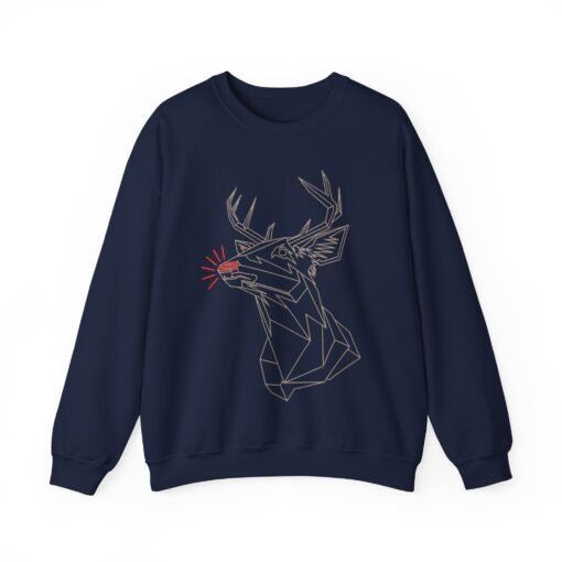 🦌 Polygon Rudolph Unisex Sweatshirt – Modern Cheer, Classic Comfort - Image 10
