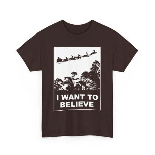 🎅🛸 I Want to Believe (In Santa) Unisex T-Shirt – Holiday Magic Meets Mulder Vibes - Image 12