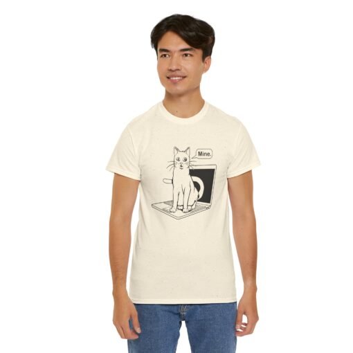 🐱💻 Cat on Laptop Unisex T-Shirt – Productivity? Never Heard of It. - Image 7